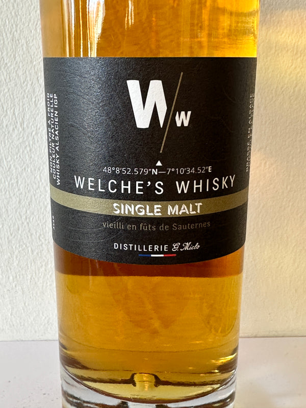 Whiskies Alsaciens  SINGLE MALT Sauternes "WELCHE'S WHISKY" - Miclo